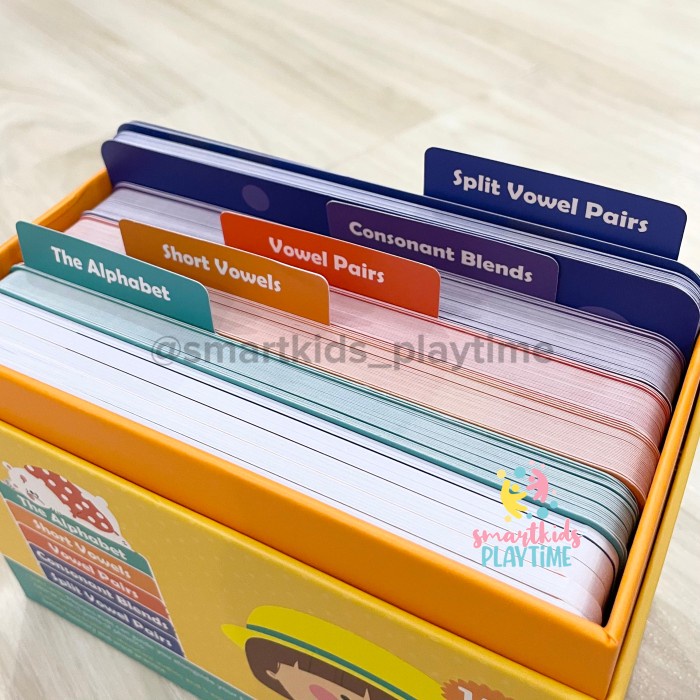 Saalin 150 Phonics Words  Cards Mainan Edukasi Anak