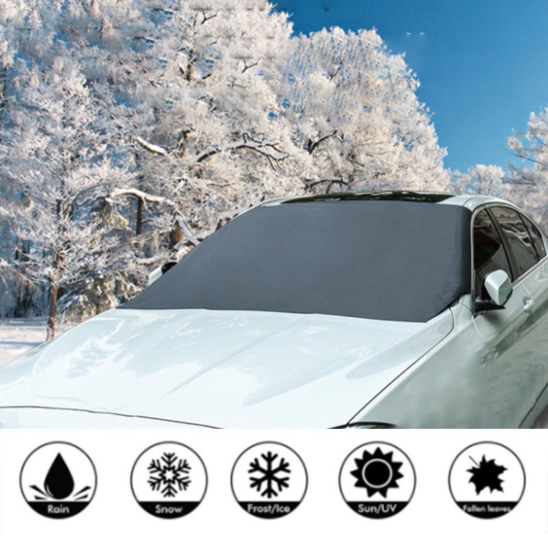 Universal Car Magnetic Sunshade Cover Kaca Depan Mobil Salju Sun Shade Waterproof Pelindung Cover Car Front Windscreen Cover
