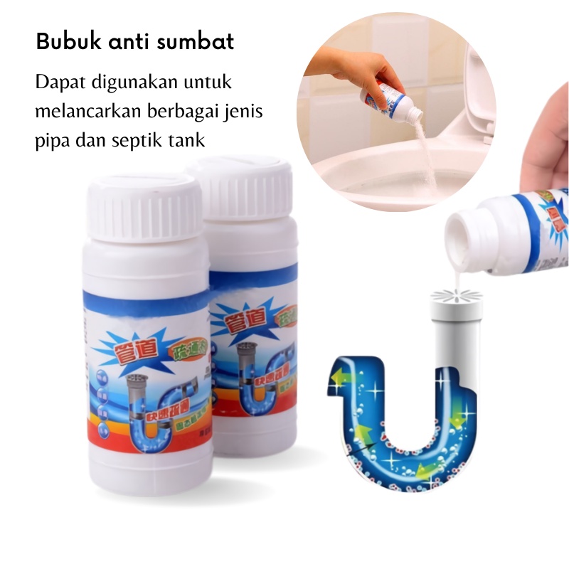 [GOS] D114 - Bubuk Anti Sumbat Mampet / WC mampet melancarkan saluran air pipa tersumbat