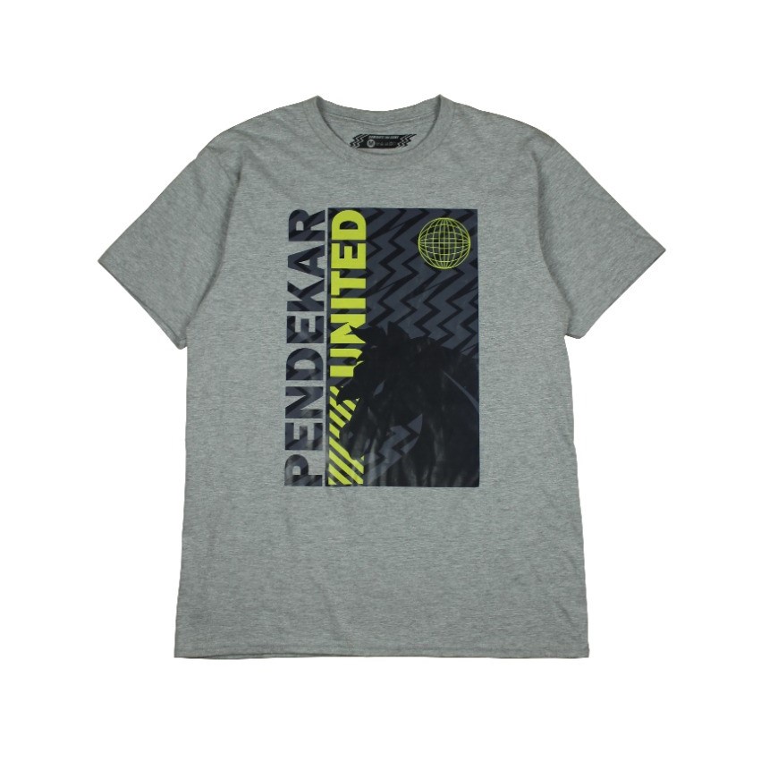 DMNT T-Shirt Kasual Pendekar United Grey