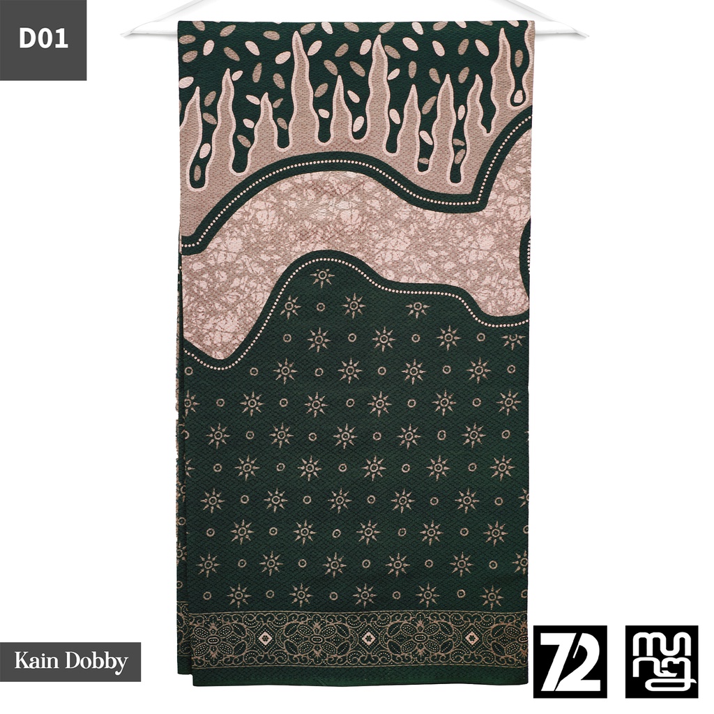 KAIN BATIK DOBBY Premium Motif Lapis Truntum Warna Merah 723928 Cap 72