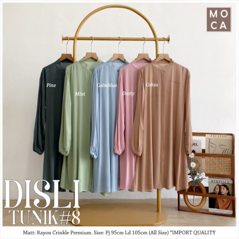 DISLI TUNIK ORI MOCA | Ld105 Rayon Crinkle Premium