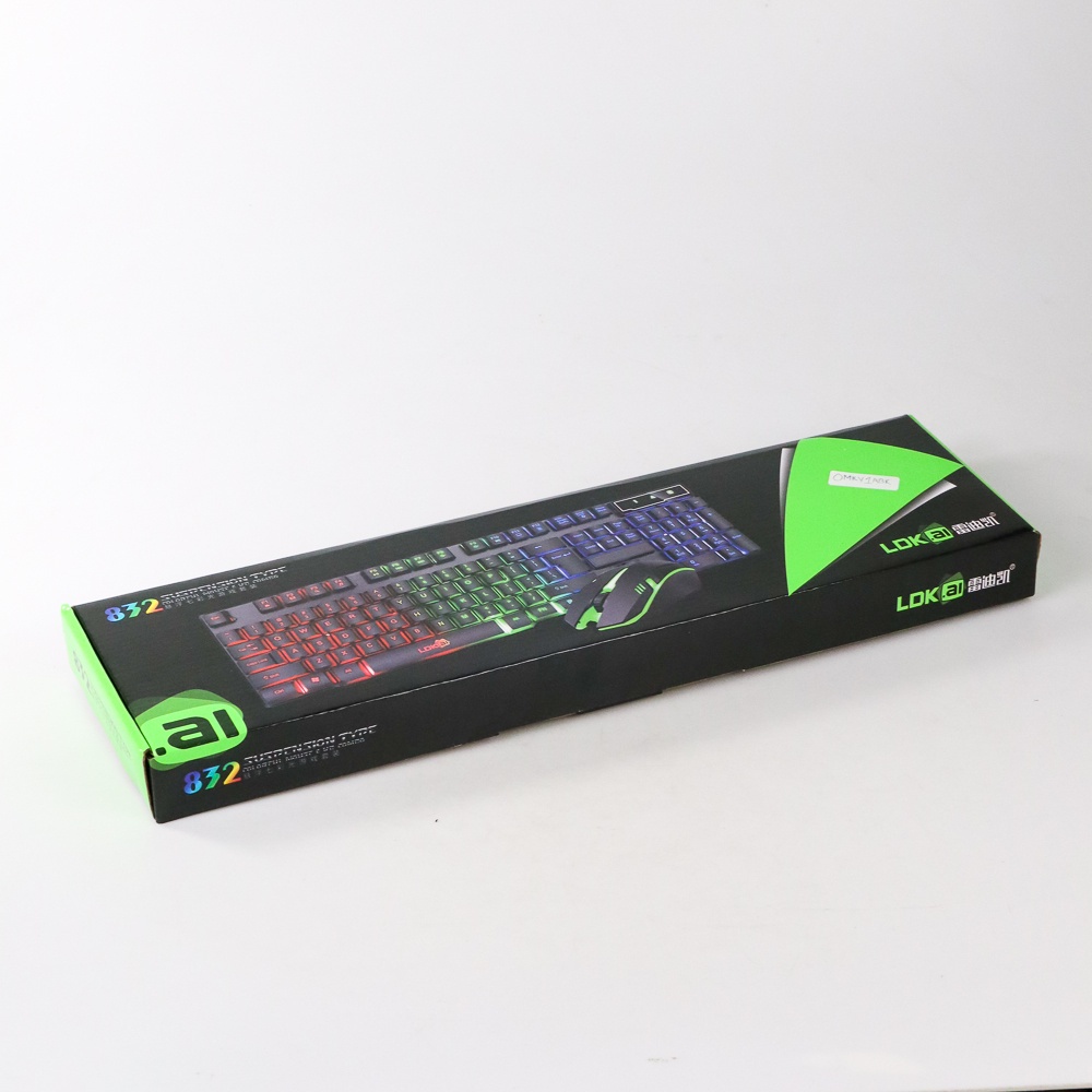 (GRATIS MOUSE) Wireless Keyboard Gamers Gaming Lampu LED Bisa Nyala Warna Warni Programmable Macro Keyboard Backlit Anti-ghosting