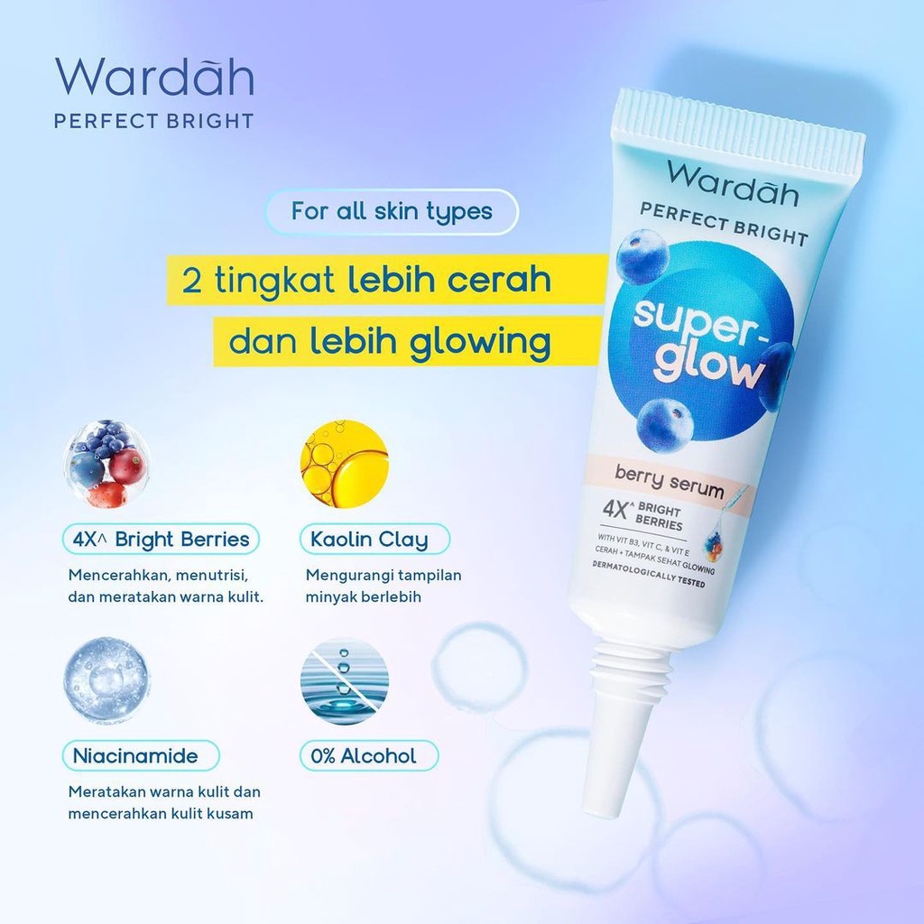 Wardah Perfect Bright Super Glow Berry Serum - 8ml