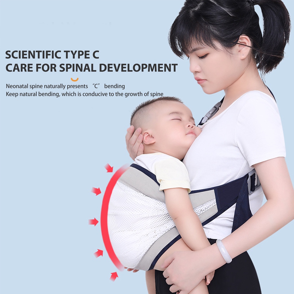2 In 1 Gendongan Bayi 0-36 Bulan Gendongan Bayi Multifungsi Baby Carrier samping Kain/jaring Depan Carrier