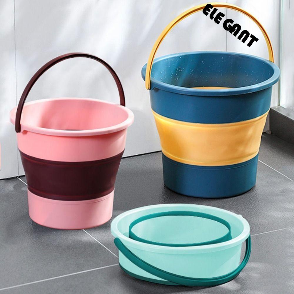 【 ELEGANT 】 Ember Lipat Hemat Tempat Alat Pel Cuci Outdoor Pembersih Memancing Camping Water Pail