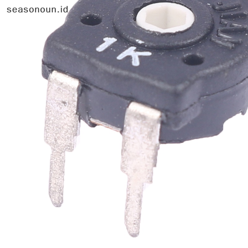 Resistor adjustable intipeasonoun 2pcs alfinotentiometer alfin15 1lusin 2gelas 5kancing 10kancing 50kancing 100kancing horizontal .