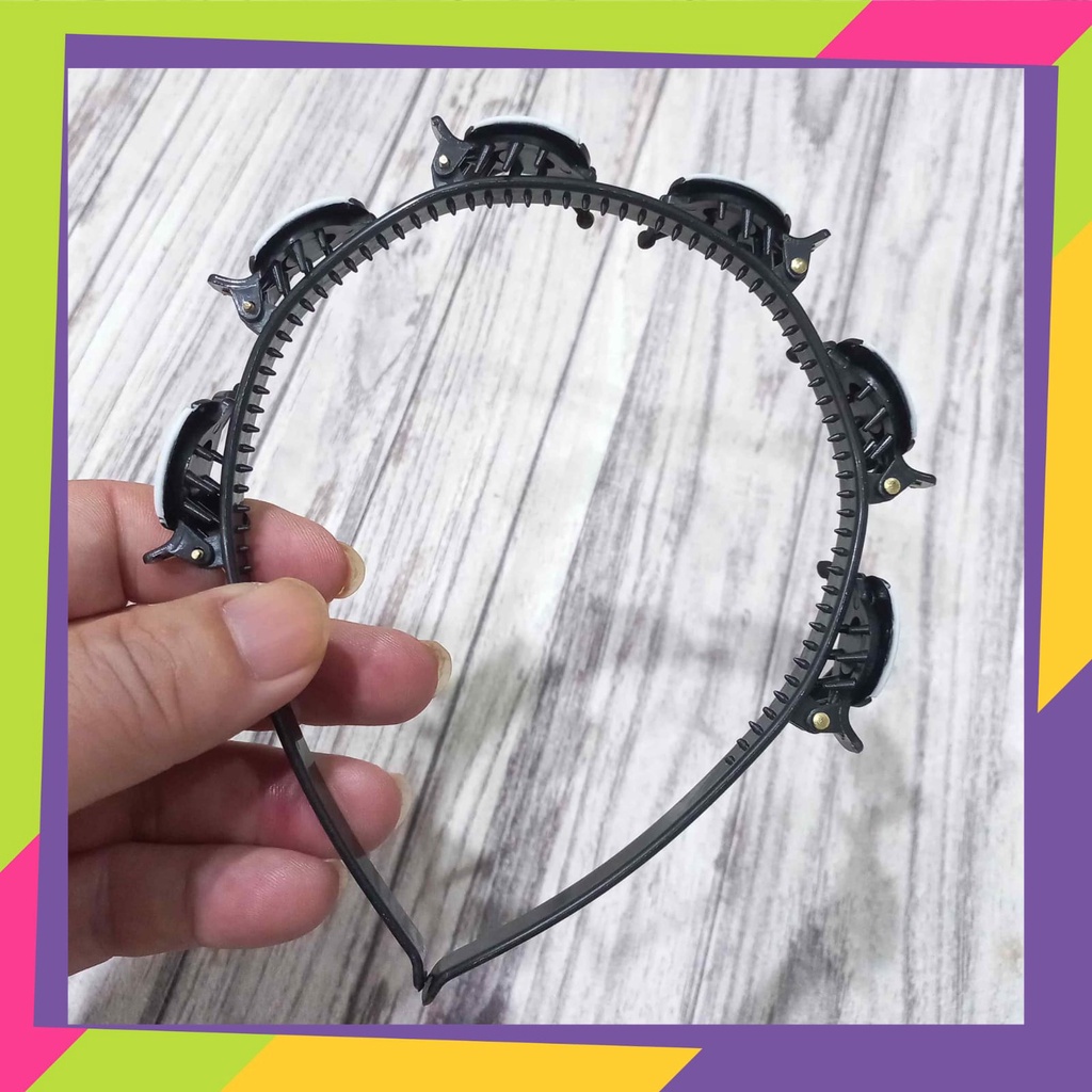 5084 / Bando jepit rambut 2 in 1 dewasa &amp; anak / Jepit rambut pola karaktersanrio