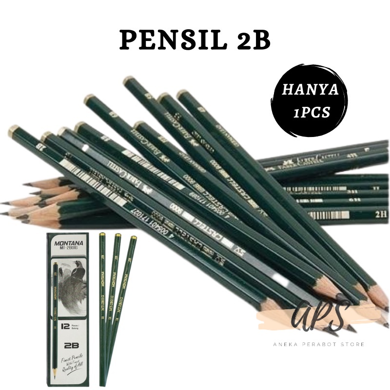 

APS -F215- PENSIL 2B PENSIL HIJAU - PENSIL M2000 1PCS