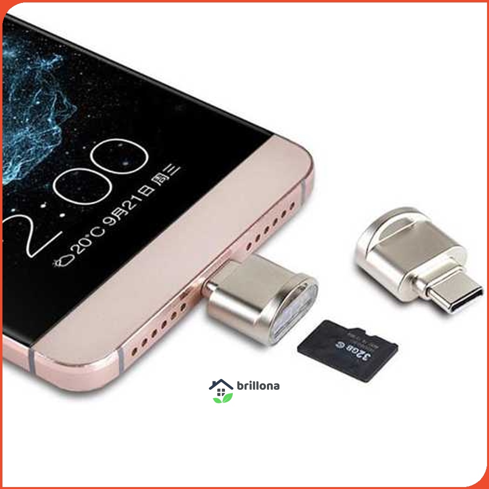 Kinganda Mini OTG USB Type C Card Reader - P30