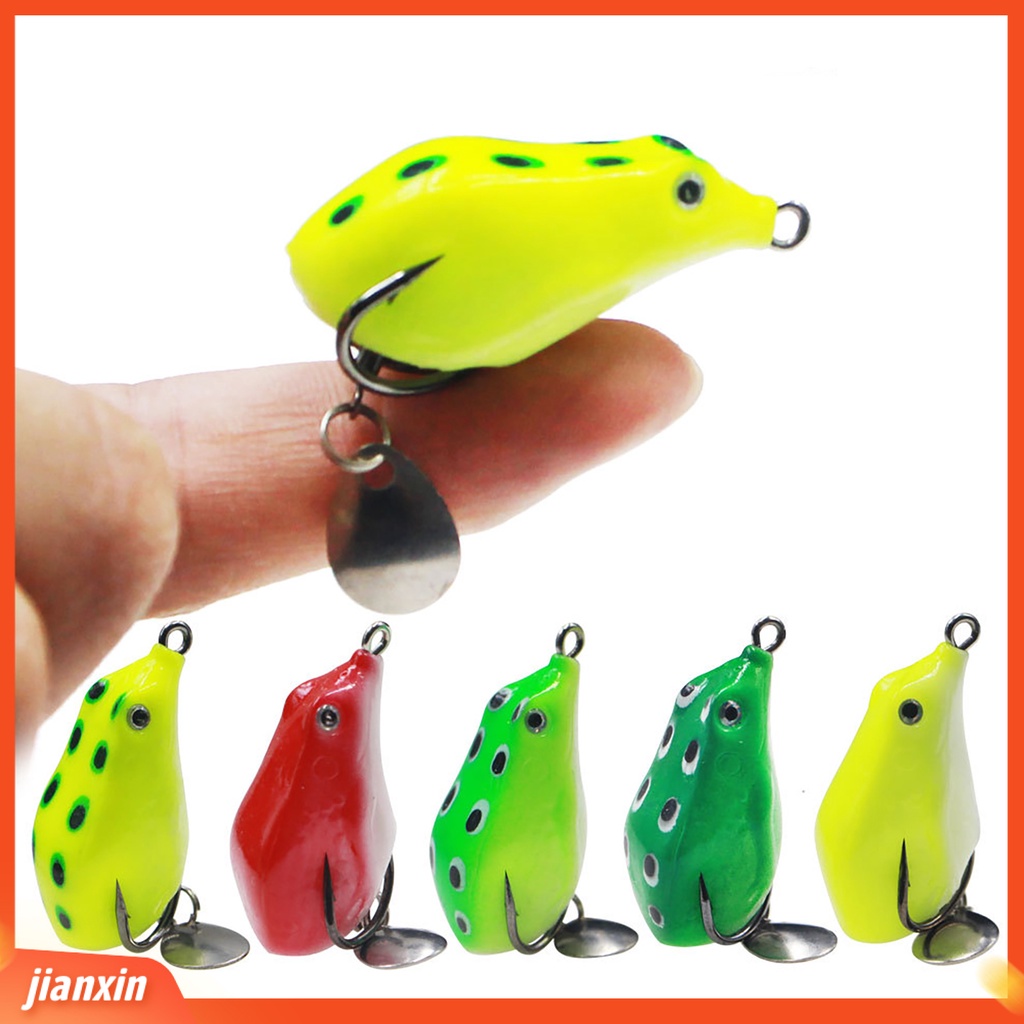 (In Stock) Umpan Kodok Umpan Penampilan 3D Portabel Kait Ganda Warna-Warni Mini Frog Lure Umpan Pancing Untuk Outdoor