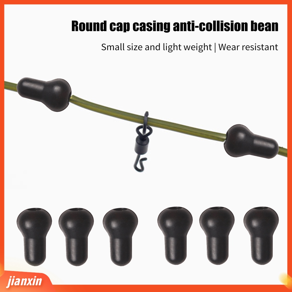 (In Stock) 100Pcs Manik-Manik Memancing Anti-Tabrakan Compact Ringan Manik-Manik Pancing Feeder Komponen Pengait Pancing Untuk Air Tawar