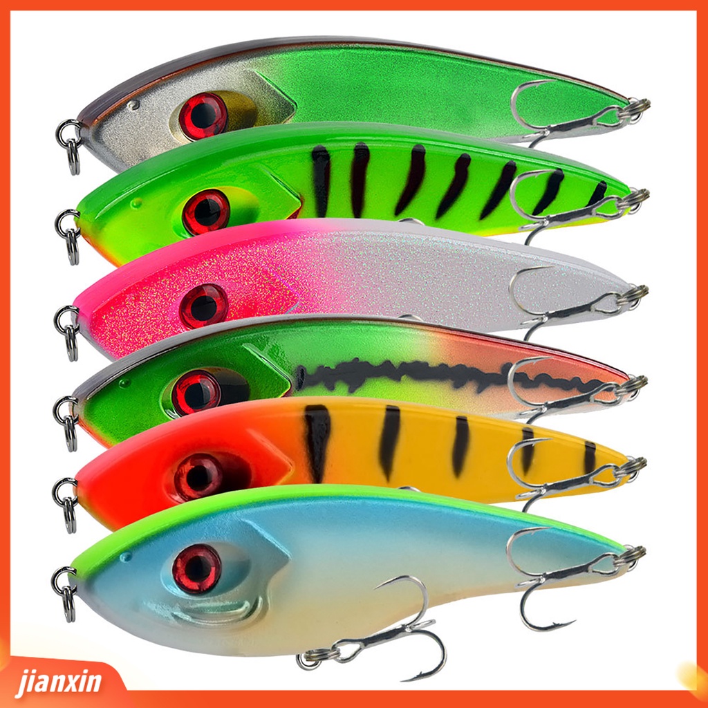 (In Stock) 145mm /54g Lure Bait 2kait Tiga Vibrant Ring Manik Tenggelam Vib Tajam Barb Anti-Oksidan 3D Fisheyes Umpan Buatan Untuk Outdoor