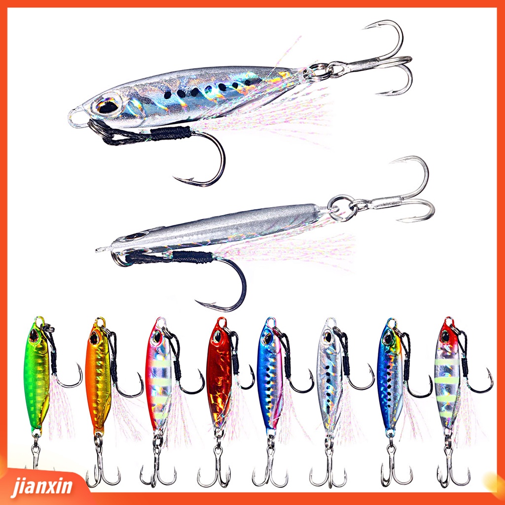 (In Stock) 16g Umpan Umpan Penampilan Realistis Simulasi 3D Fisheye Tajam Kait Warna Terang Mudah Menghilangkan Alat Pancing Perahu Memancing Jig Lure Untuk Outdoor