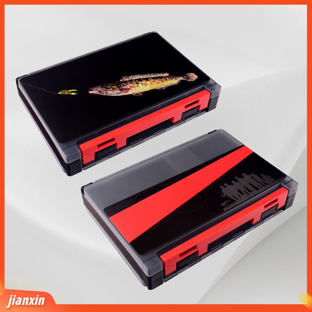 (In Stock) Kotak Umpan Dua Sisi Multifungsi Aneka Warna Memancing Tahan Air Kotak Kait Umpan Multifungsi Untuk Outdoor