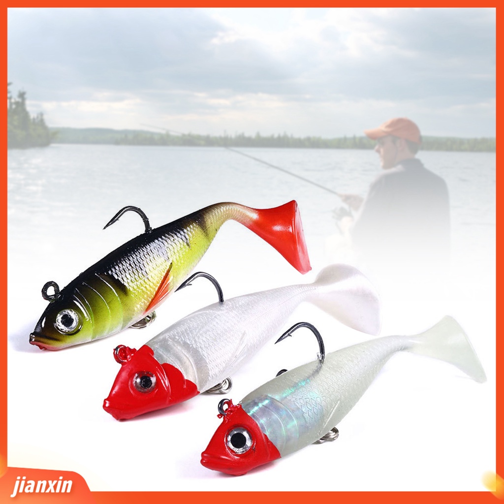 (In Stock) 18.5g 10cm Bercahaya Ganda Ikan Kait Umpan Palsu Bionic Outdoor Memancing Umpan