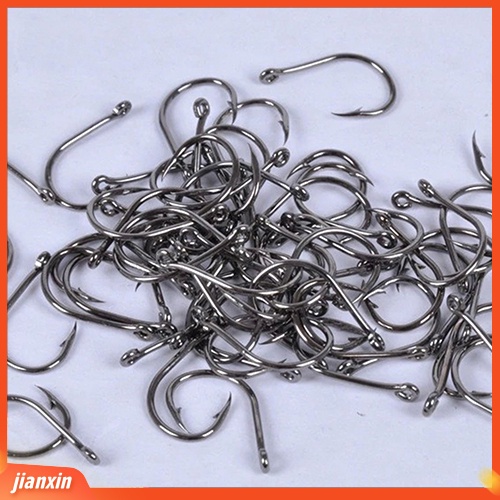 (In Stock) 1000pcs 10ukuran Umpan Ikan Pancing Diasah Hook Fishhook Tackle Jig Dengan Kotak