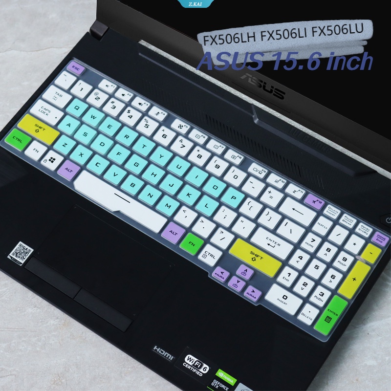 Asus 15.6 Inch FX506LH FX506LI FX506LU TUF Gaming F15 Cover Keyboard Laptop Pelindung Kulit Silikon Lembut Tahan Air Full Coverage Film Keyboard Dust Cover [ZK].