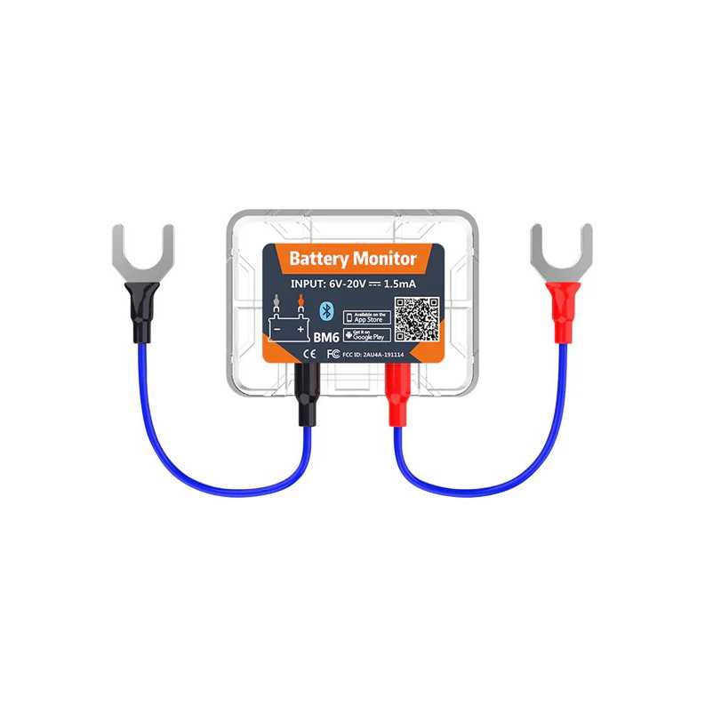 Alat Tester Aki Battery Monitor Digital Car Health Check Bluetooth 4.2 12 V - BM6