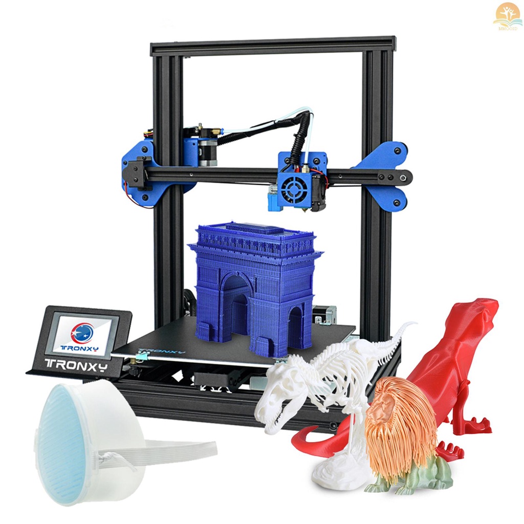 In Stock TRONXY XY-2 Pro 3D Printer Kit Perakitan Cepat 255*255*260mm Build Volume Silent Printing Dukungan Auto Leveling Resume Print Filament Deteksi Habis Dengan Kartu TF 8G &amp; PLA