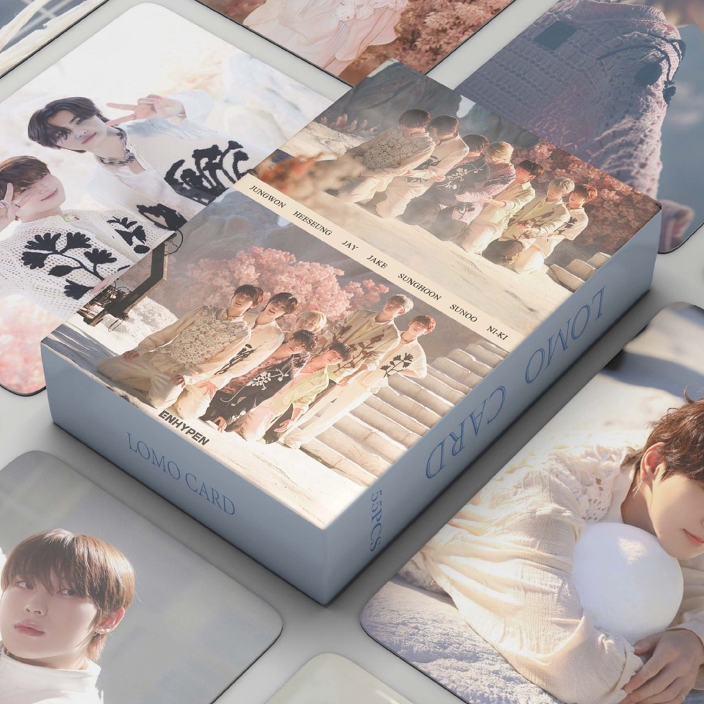 55pcs /box EN-HYPEN Album Kurban Photocards Eat Me Up Lomo Card ENHYPEN Kpop Postcards