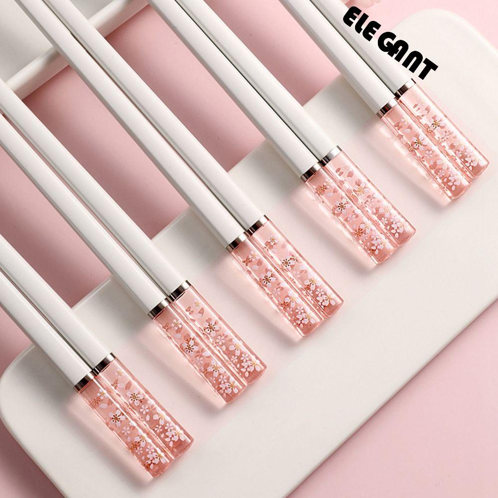【 ELEGANT 】 Sumpit Amber Sakura 1pasang Cuci Piring Ringan Aman Makanan Hotel Untuk Alat Dapur Rumah