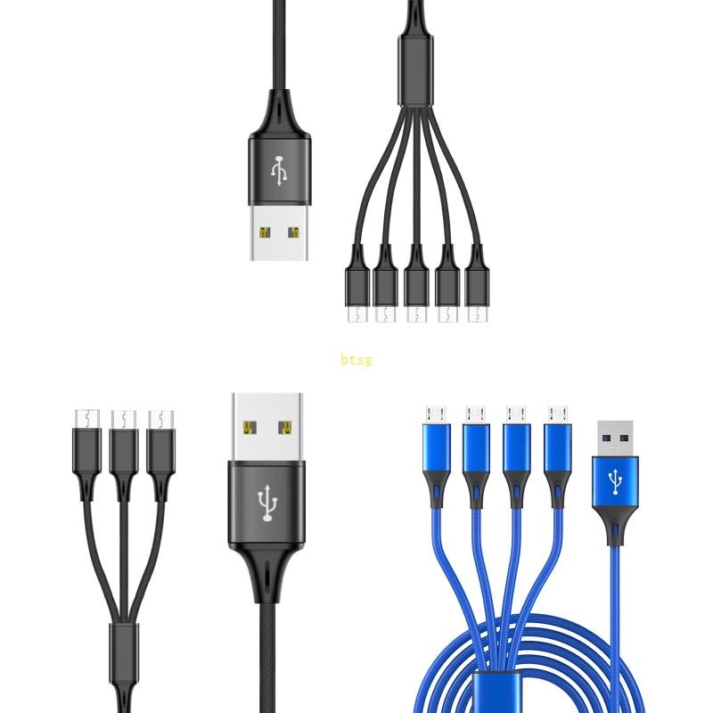 Bt Micro USB to USB2 0 Splitter Kabel Cas USB to Multiple MicroUSB Converter