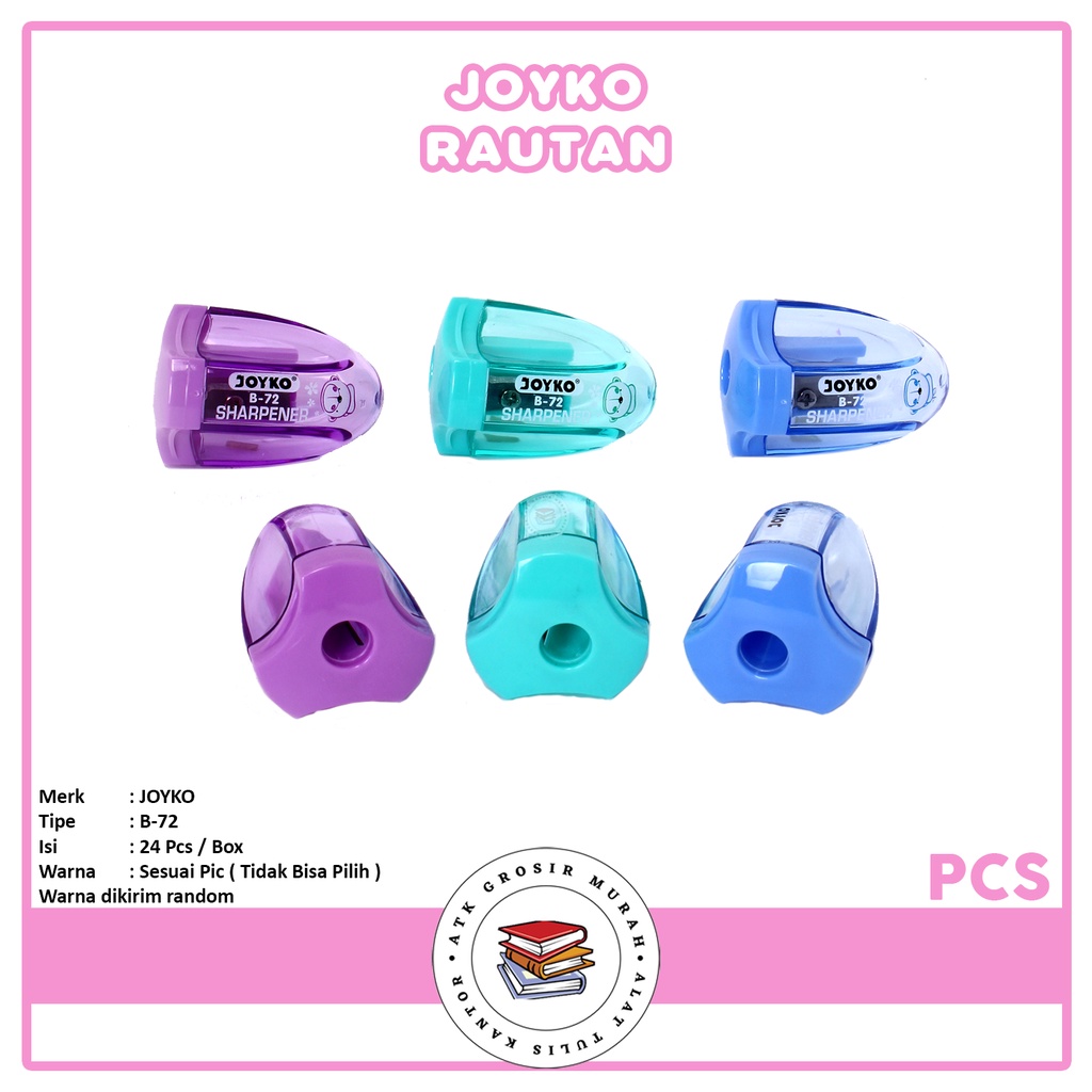 

JOYKO - Rautan Pensil Manual Sharpener B-72 - Pcs
