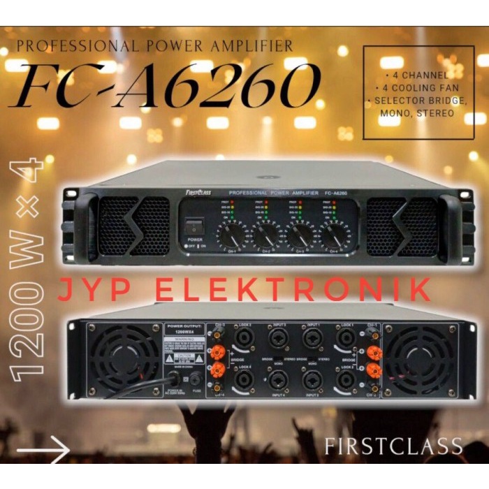 POWER AMPLIFIER FIRSTCLASS FC A6260 / FIRST CLASS FCA6260 / FCA 6260