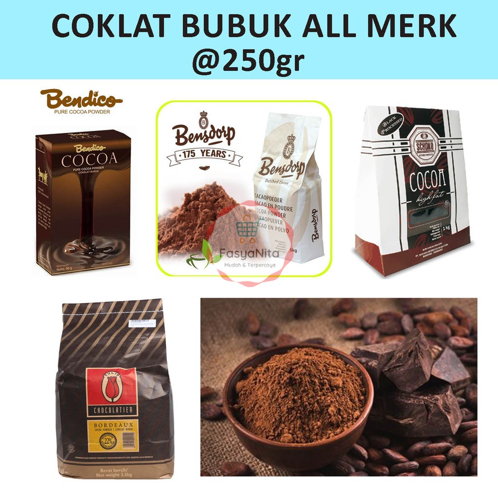 

Coklat bubuk 250gr - Bordeaux - Burgundi - Bendico - Bendsrof