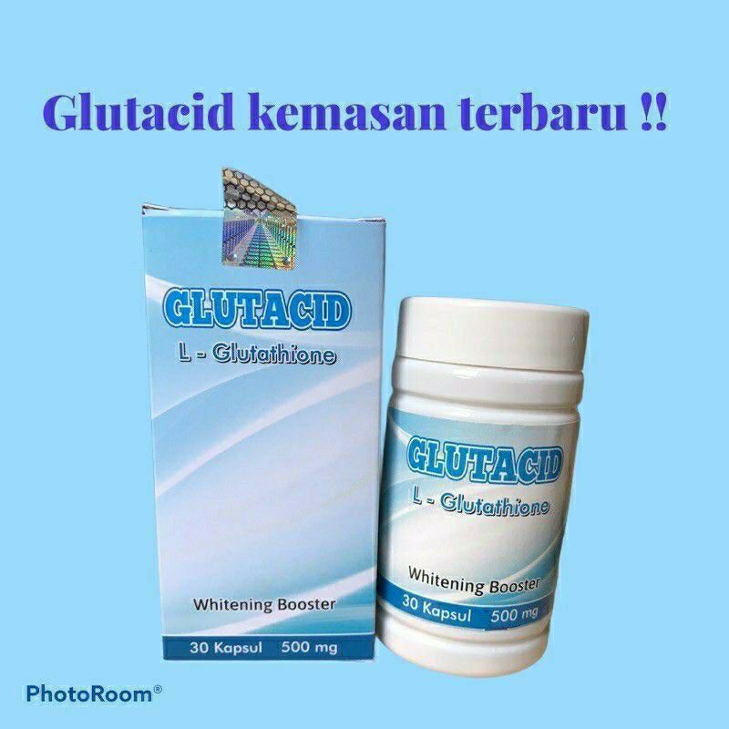 100% ASLI GLUTACID L-Glutathione Whitening Booster 100% Original New Obat Glutacid Suplemen Pemutih Kulit