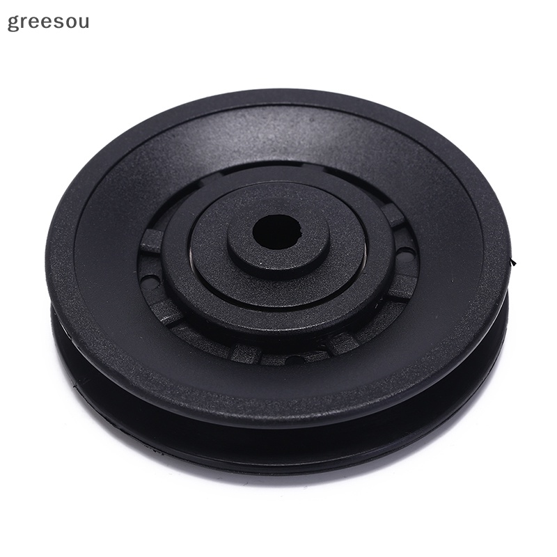 Greesou 1pc 90mm Hitam Bantalan Katrol Roda Kabel Peralatan gym Part Wearproof gym kit  Id