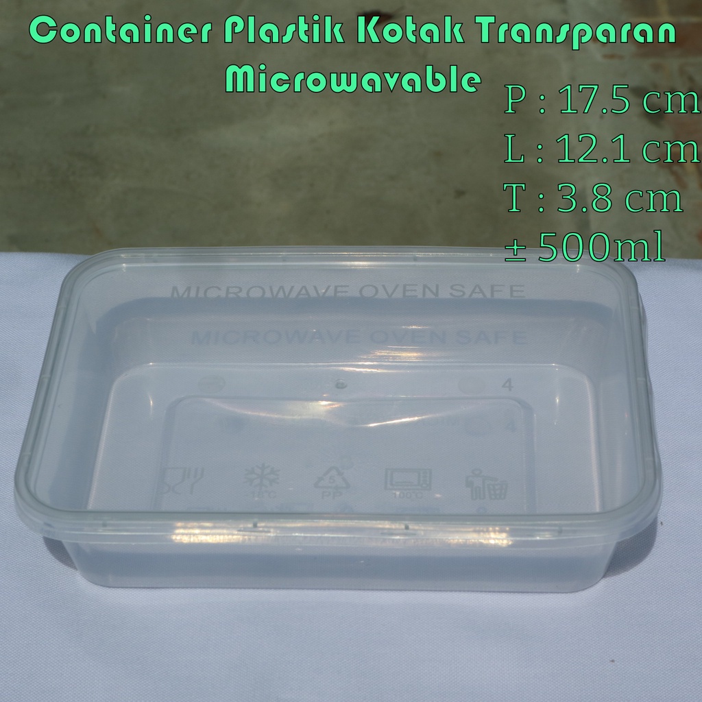 Kotak Makanan Plastik Thinwall Meiji RT 500 ml isi 500 pcs