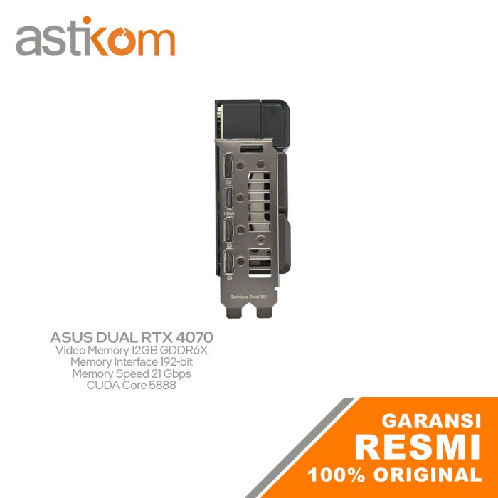 VGA ASUS DUAL GEFORCE RTX 4070 12GB OC GDDR6X