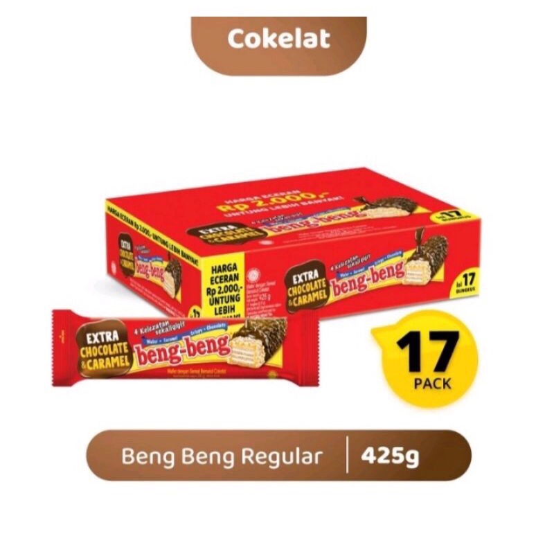 

Wafer Beng Beng Reguler 1 Box isi 17 pcs