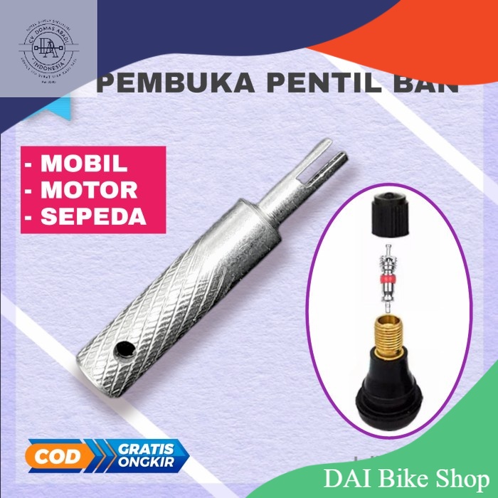 Alat pembuka pentil kunci buka ban cop motor sepeda mobil pompa bukaan