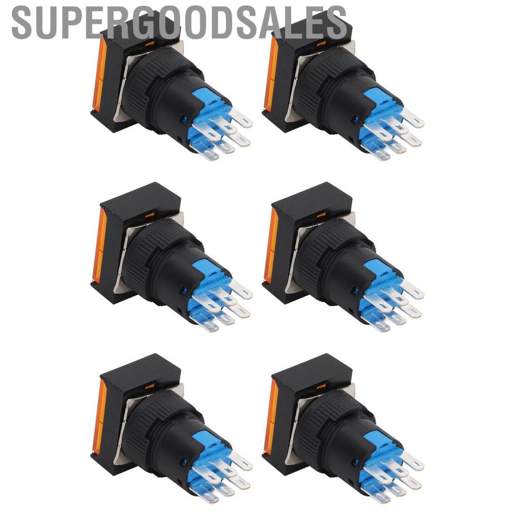 Supergoodsales Momentary Push Button  ABS Switch 5A Operating Current AC 0‑240V for Electromagnetic Starters Relays