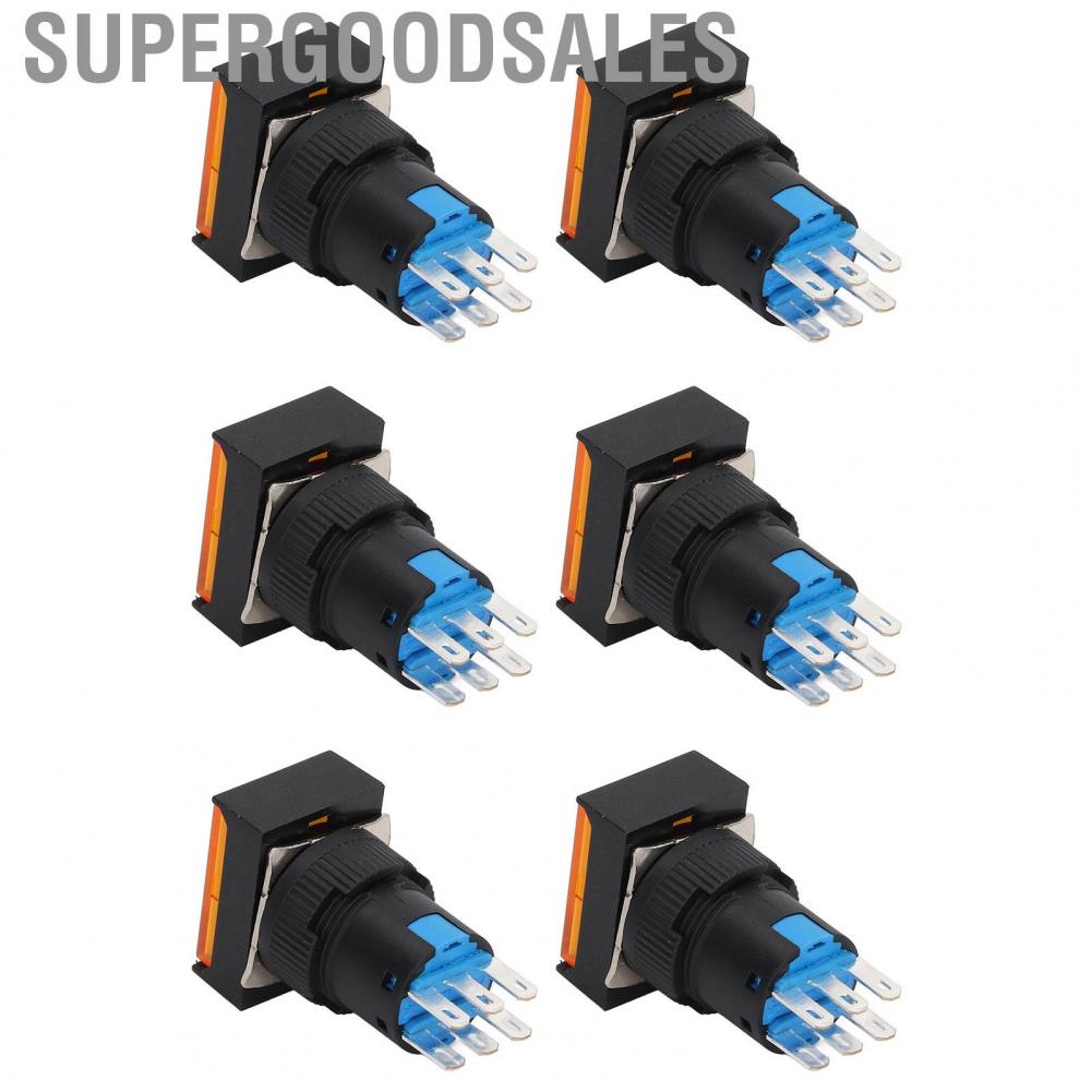 Supergoodsales Momentary Push Button  ABS Switch 5A Operating Current AC 0‑240V for Electromagnetic Starters Relays