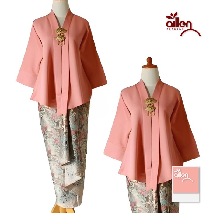

New Style COD kebaya modern kutu baru floy setelan - 1, XXL