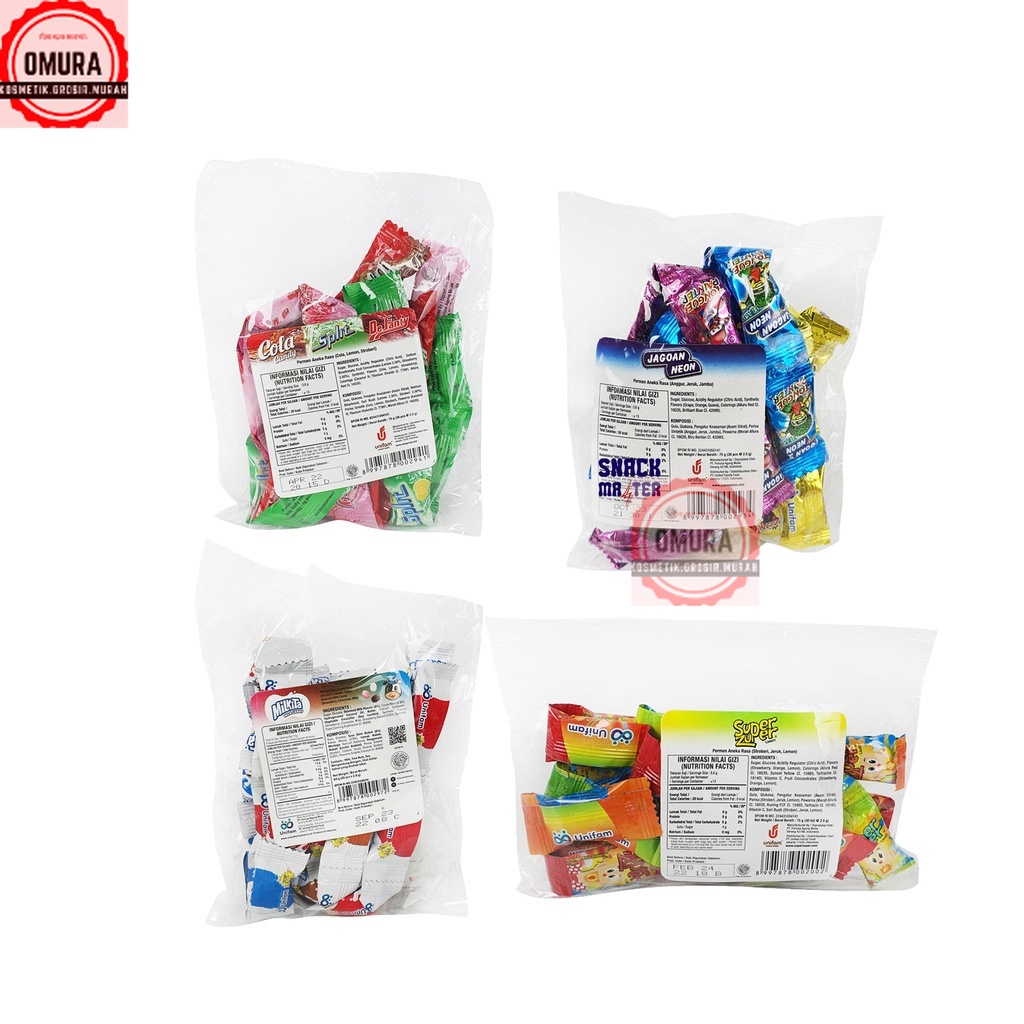 

( RENCENG CANDY ) Permen Milkita Renceng Mini, Jagoan Neon, Cola, Super Zuper - Isi 30 pcs