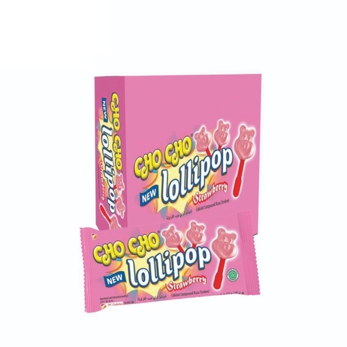 

Cho Cho Lollipop Strawberry 1 pack isi 24 pcs