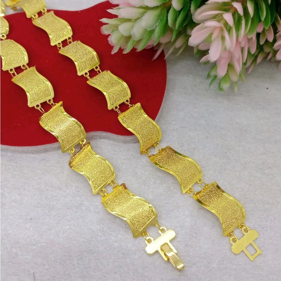 Gelang Plat Gelang Wanita Gelang Lapis Emas