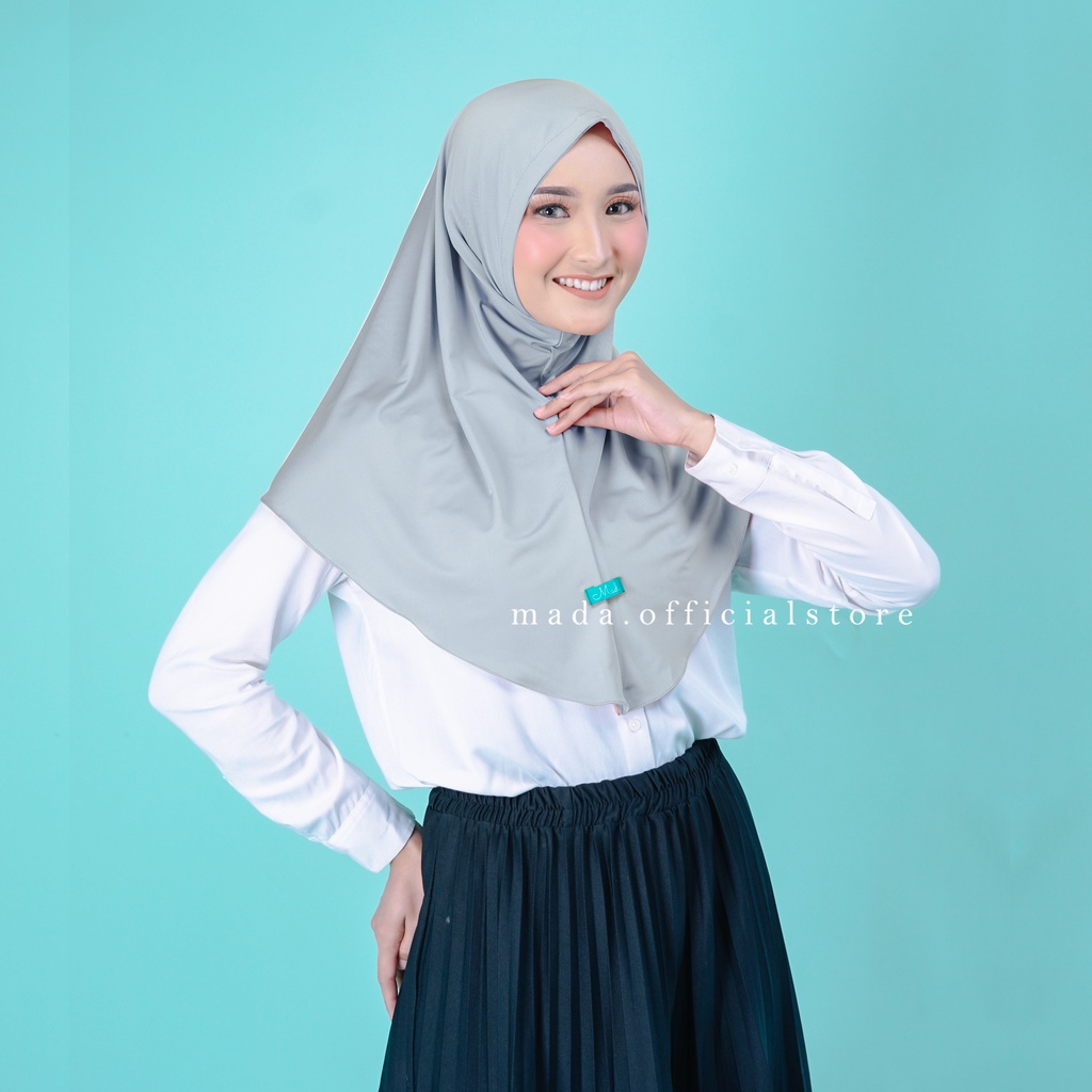 Hijab Sport Instan Tanpa Pet Menutup Dada Jilbab Instan Bergo Hamidah Bahan Jersey Premium By Mada