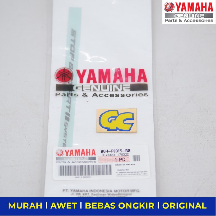 Emblem Stiker Stop Star Yamaha All New Nmax B6H-F8315-B0 - Sparepart Sperpart Spare Part Motor Onder