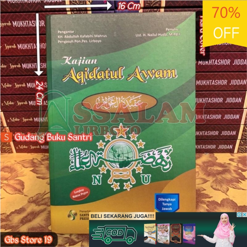 Buku / Kitab Kajian Terjemah Aqidatul Awam Edisi Revisi keren  original termurah Assalam Lirboyo