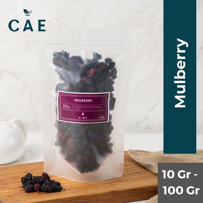 

Black Mulberry Dried Buah Murbei Hitam Kering Fruit Premium 10-100 Gr
