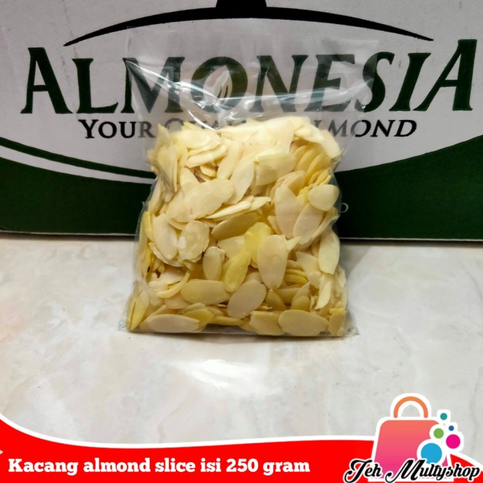 

NEW PRODUCT !!! PROMO AGUSTUS kacang almond slice almonesia isi 250 gram TERLARISSS