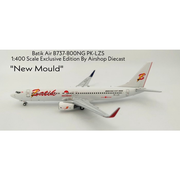 SALE Batik Air B737-800NG PK-LZS Exclusive Edition By Airshop Diecast ( Pan Termurah