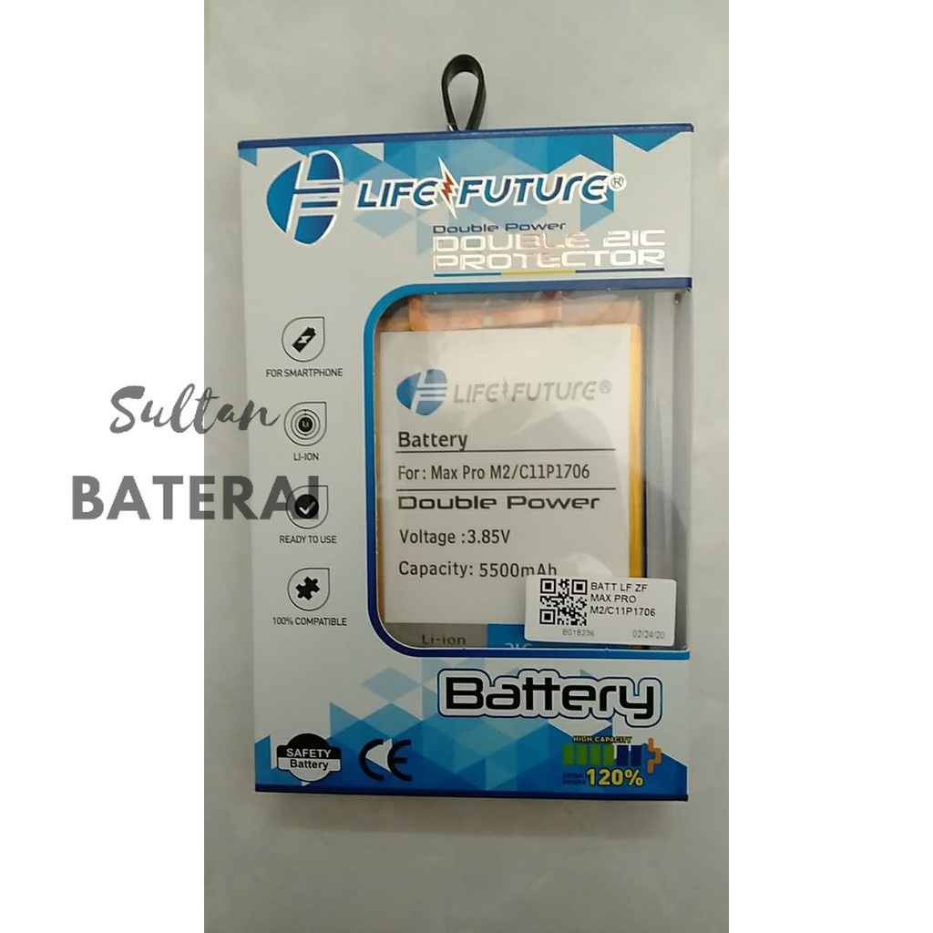 BATRE ASUS CP11P1706 ZENFONE MAX PRO M1 DAN MAXPRO M2 - BATERAI BATTERRY DOUBLE POWER LIFE FUTURE LF
