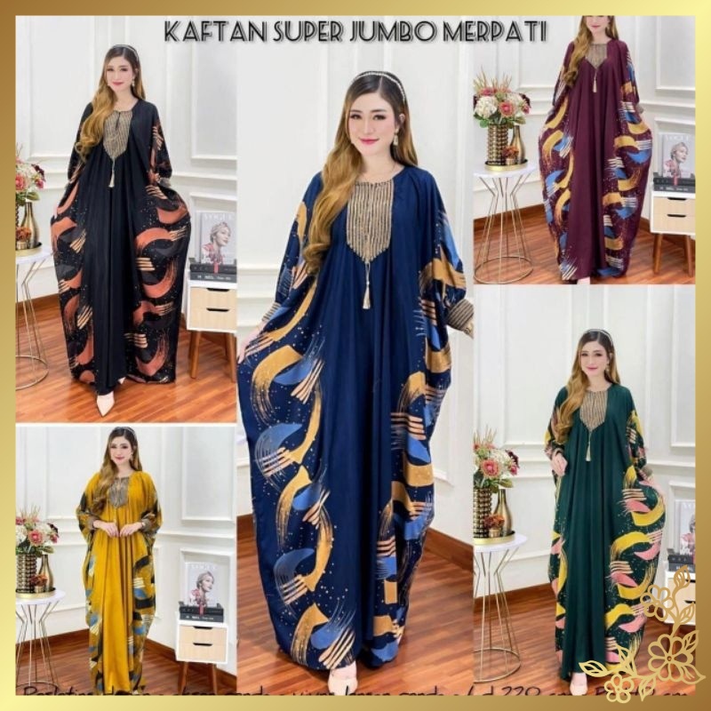 GAMIS KAFTAN JUMBO RENDA KAFTAN RAYON JUMBO